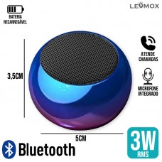 Mini Caixa de Som Bluetooth LES-M3XC Lehmox - Azul